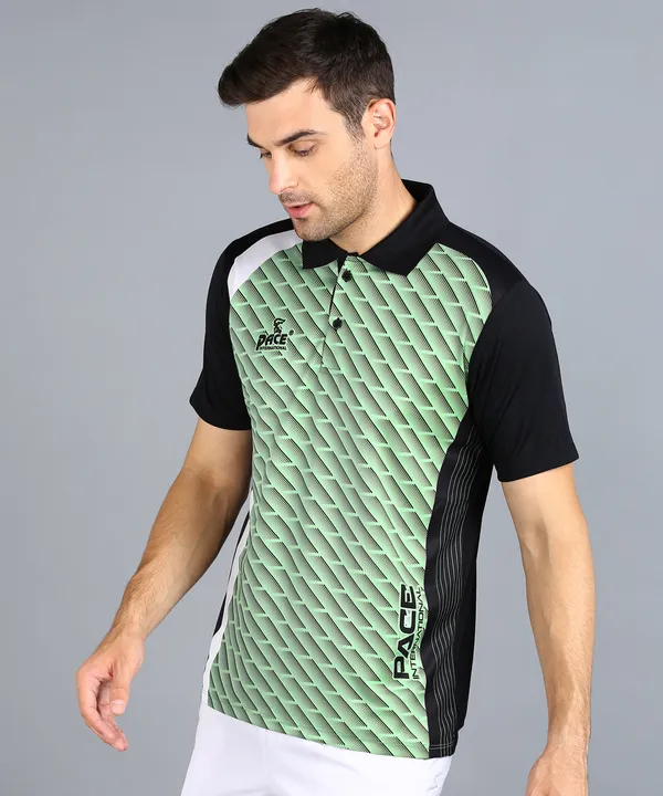 Black_&_Green_Polo_T-Shirt_For_Men