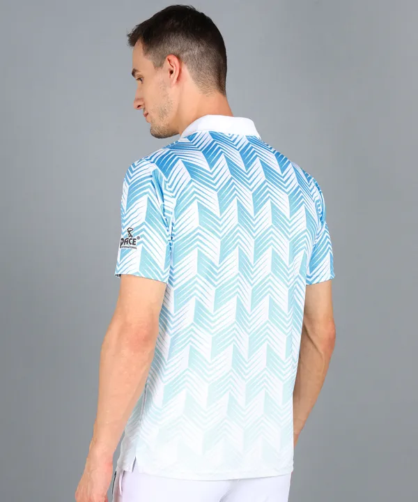 White_&_Firoji_Polo_T-Shirt_For_Men