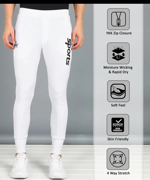 White_Gym_Track_Pant_For_Men