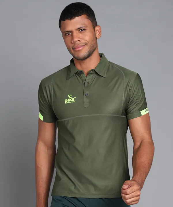 Olive_&_Green_Polo_T-Shirt_For_Men