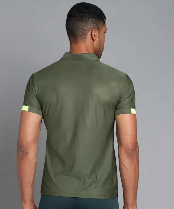 Olive_&_Green_Polo_T-Shirt_For_Men