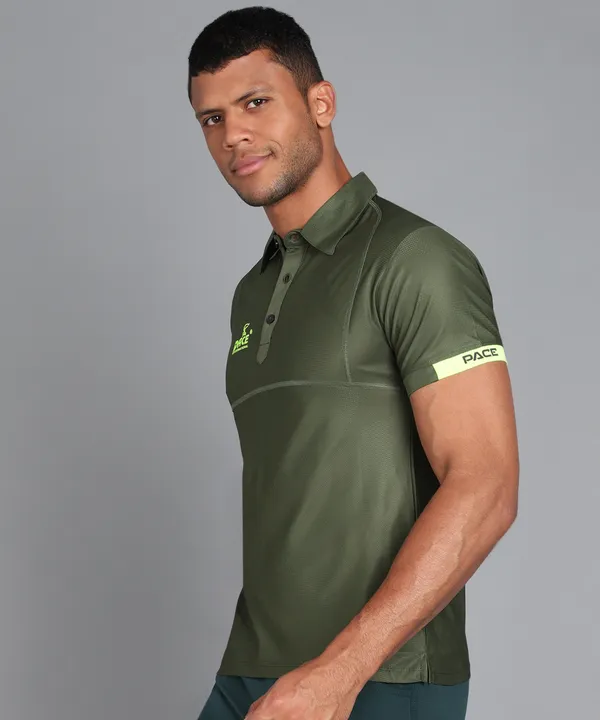 Olive_&_Green_Polo_T-Shirt_For_Men