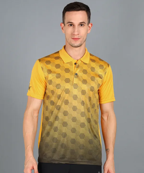 G.Yellow_&_Black_Polo_T-Shirt_For_Men