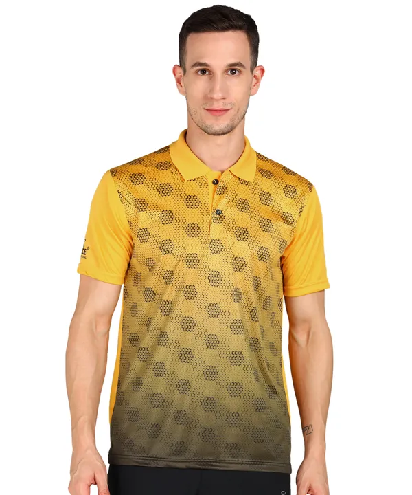 G.Yellow_&_Black_Polo_T-Shirt_For_Men