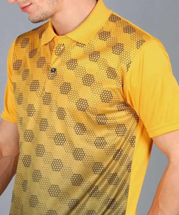 G.Yellow_&_Black_Polo_T-Shirt_For_Men