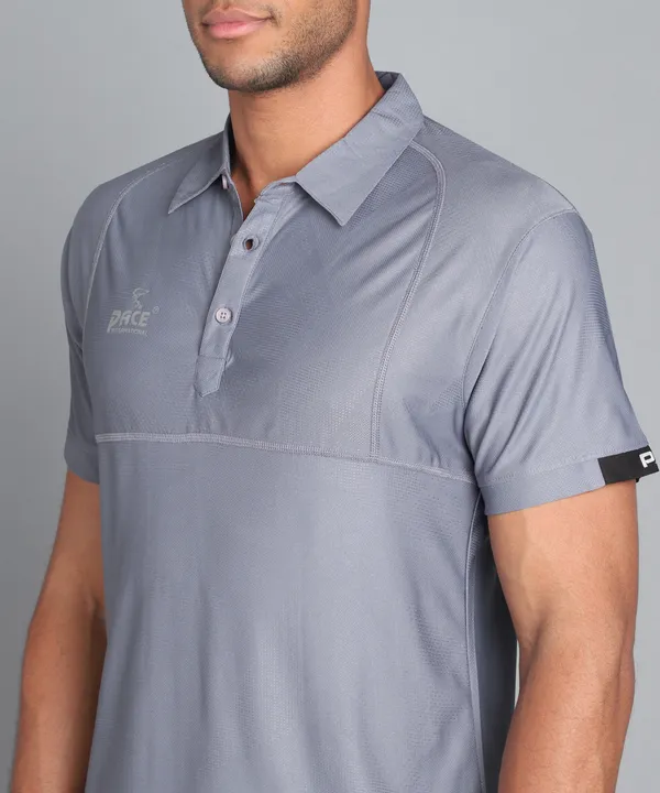 Light_Grey_&_Black_Polo_T-Shirt_For_Men