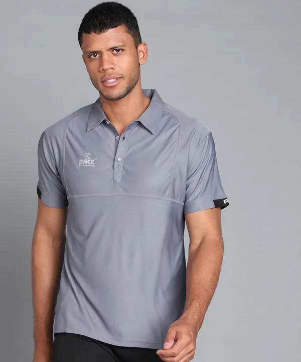 Light_Grey_&_Black_Polo_T-Shirt_For_Men