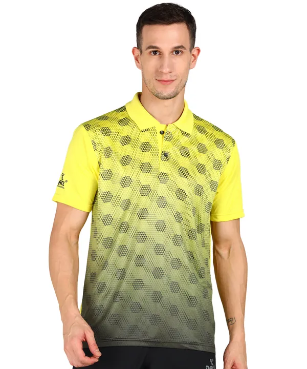Lemon_&_Black_Polo_T-Shirt_For_Men