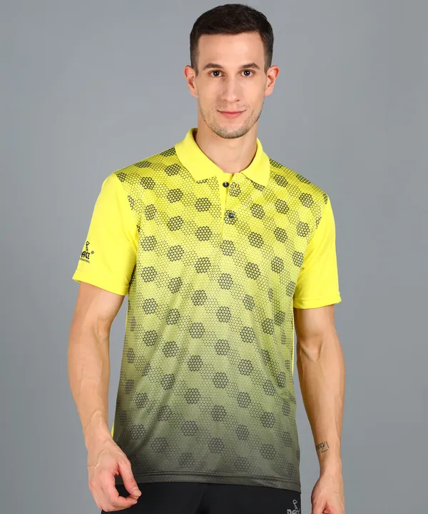 Lemon_&_Black_Polo_T-Shirt_For_Men