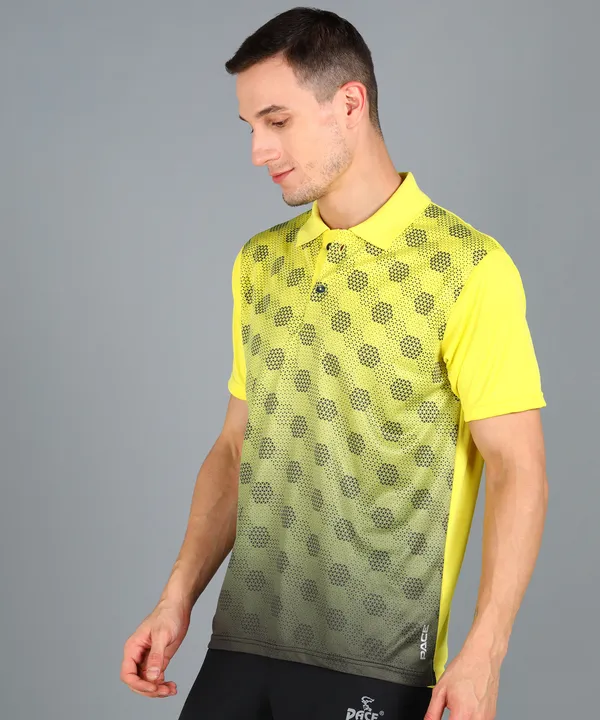 Lemon_&_Black_Polo_T-Shirt_For_Men