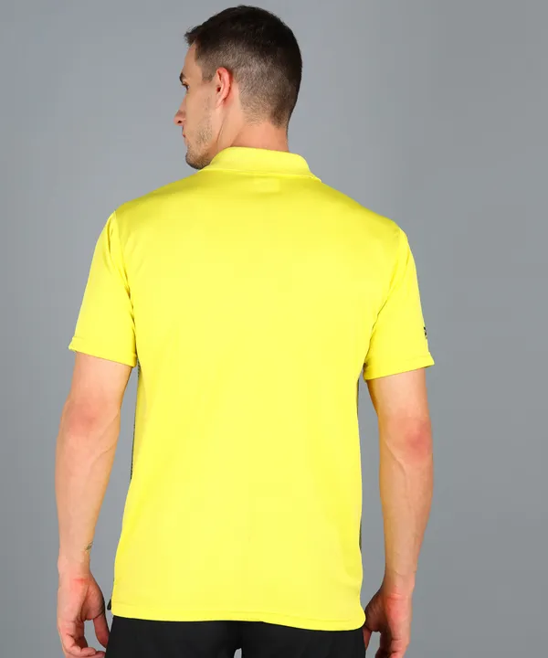 Lemon_&_Black_Polo_T-Shirt_For_Men