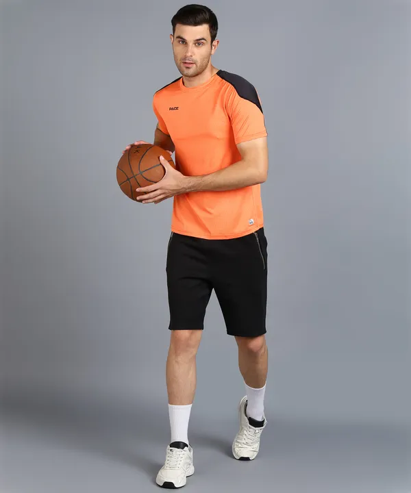 Orange_Crew_Neck_T_Shirt_For_Men