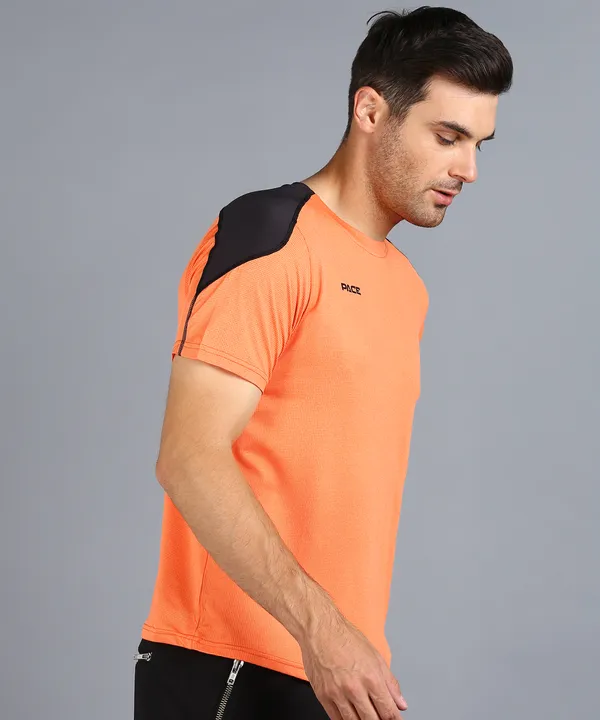 Orange_Crew_Neck_T_Shirt_For_Men