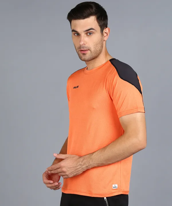 Orange_Crew_Neck_T_Shirt_For_Men