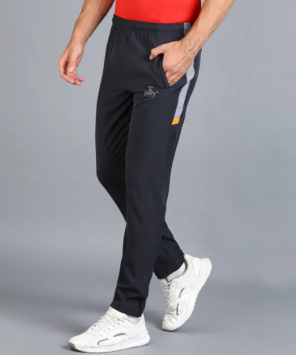 Dark_Grey_&_Orange_Track_Pant_For_Men