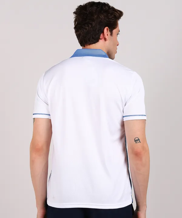 White_&_Firoji_Polo_T-Shirt_For_Men