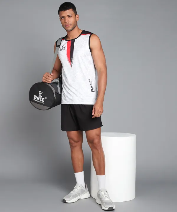 White_&_Red_&_Black_Sleeveless_T_Shirt_For_Men