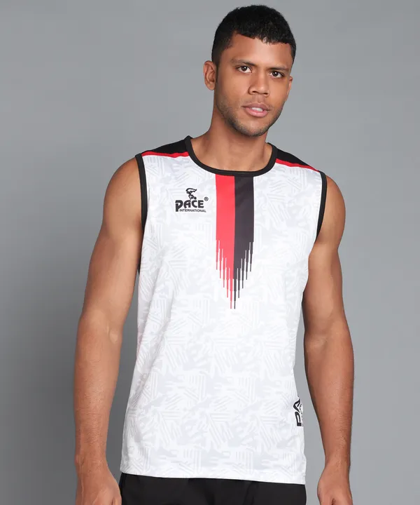 White_&_Red_&_Black_Sleeveless_T_Shirt_For_Men