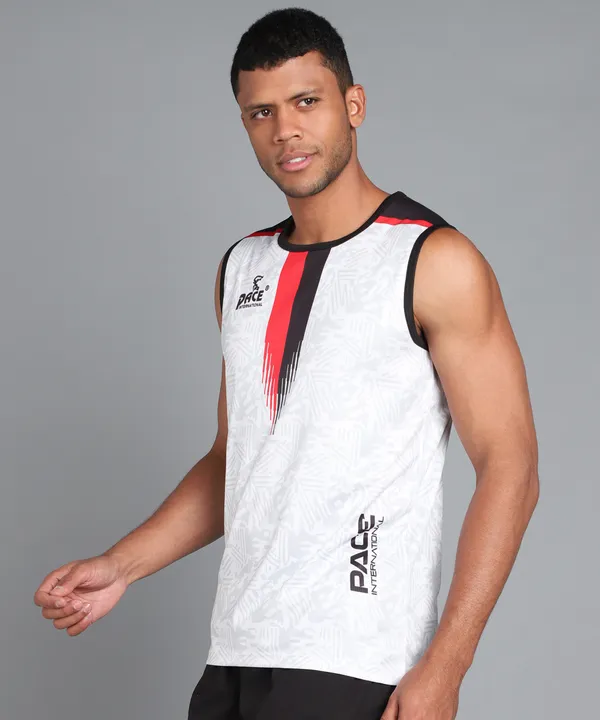 White_&_Red_&_Black_Sleeveless_T_Shirt_For_Men