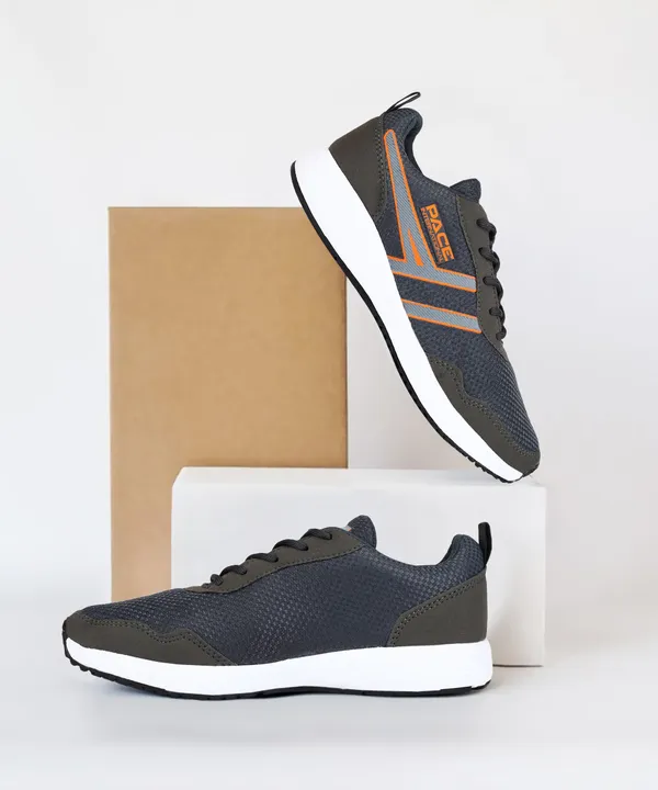 Dark_Grey_&__Orange_Sports_Shoes_For_Men