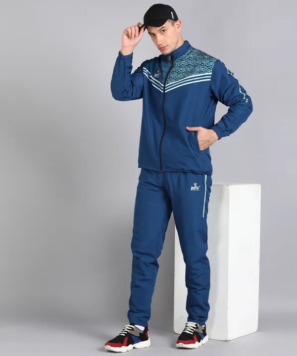 Airforce_blue_Micro_Printed_Track_Suit_For_Men