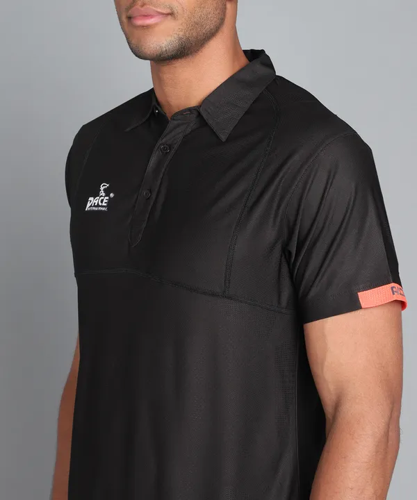 Black_&_Orange_Polo_T-Shirt_For_Men