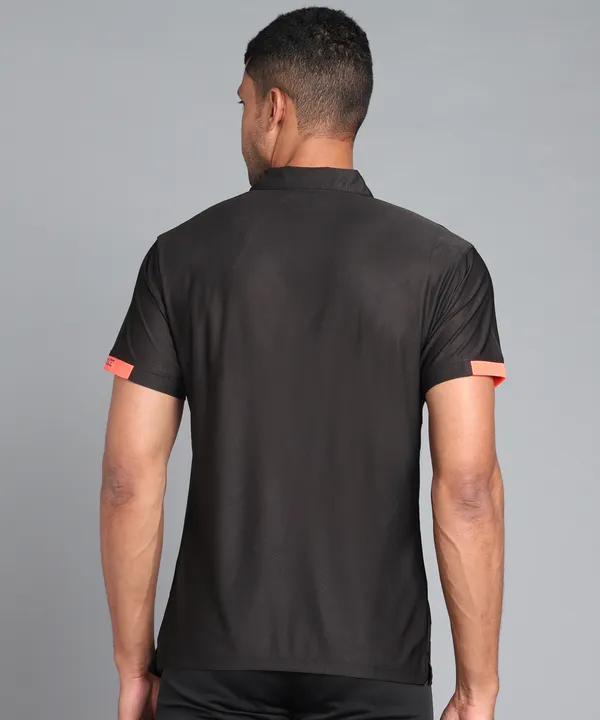 Black_&_Orange_Polo_T-Shirt_For_Men