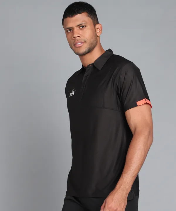 Black_&_Orange_Polo_T-Shirt_For_Men