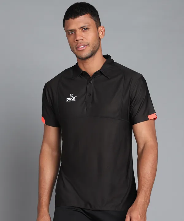 Black_&_Orange_Polo_T-Shirt_For_Men