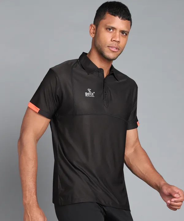 Black_&_Orange_Polo_T-Shirt_For_Men