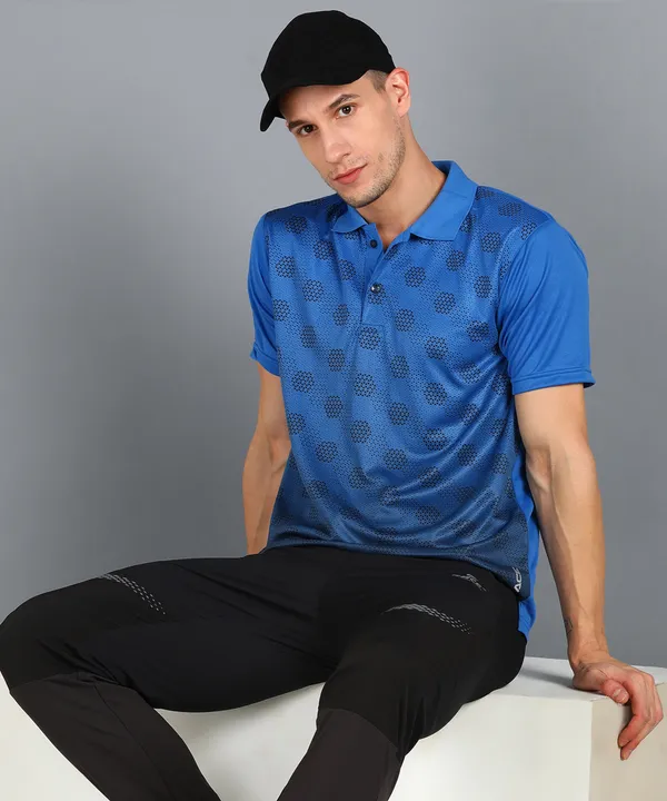 Firoji_&_Black_Polo_T-Shirt_For_Men