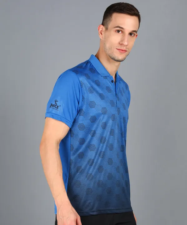 Firoji_&_Black_Polo_T-Shirt_For_Men