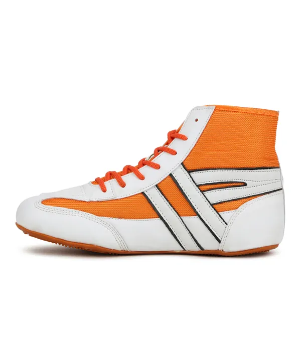 Orange_&__White_Sports_Shoes_For_Men
