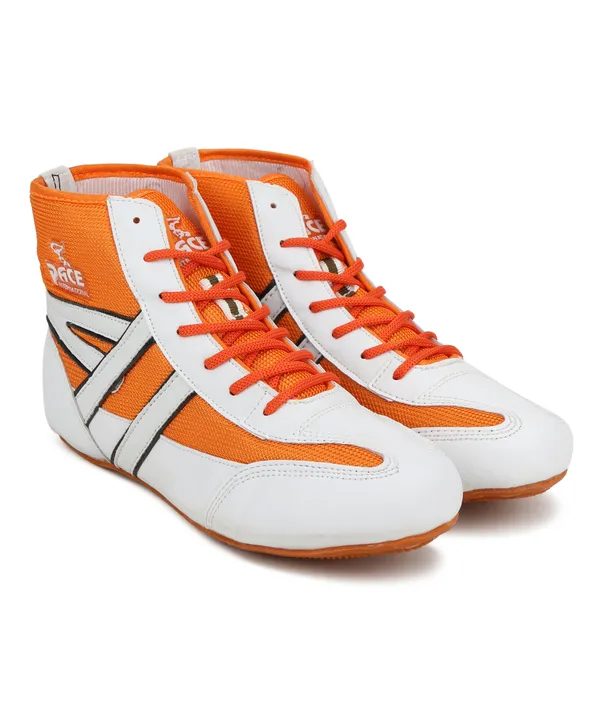Orange_&__White_Sports_Shoes_For_Men