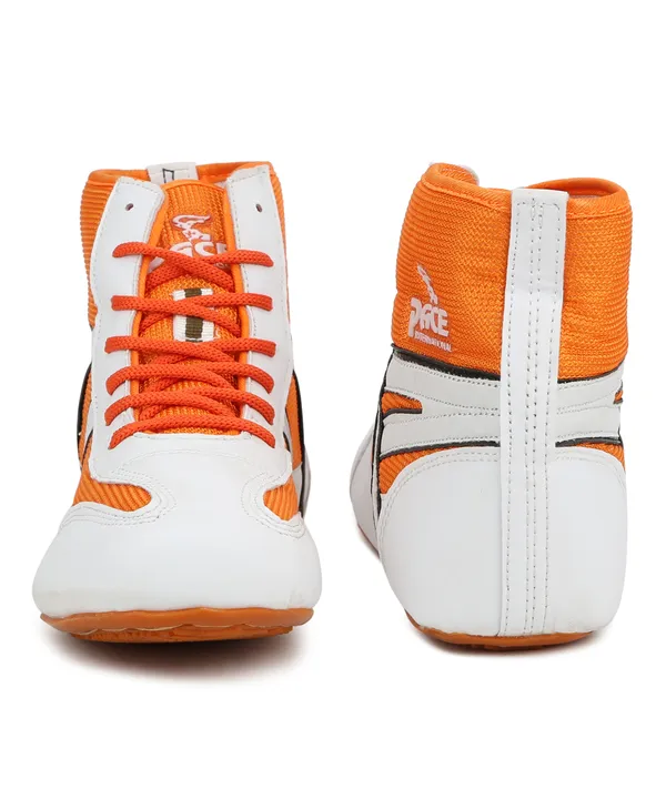 Orange_&__White_Sports_Shoes_For_Men