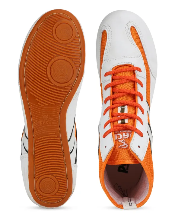 Orange_&__White_Sports_Shoes_For_Men