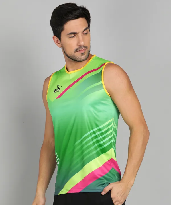 Green_Sleeveless_T_Shirt_For_Men