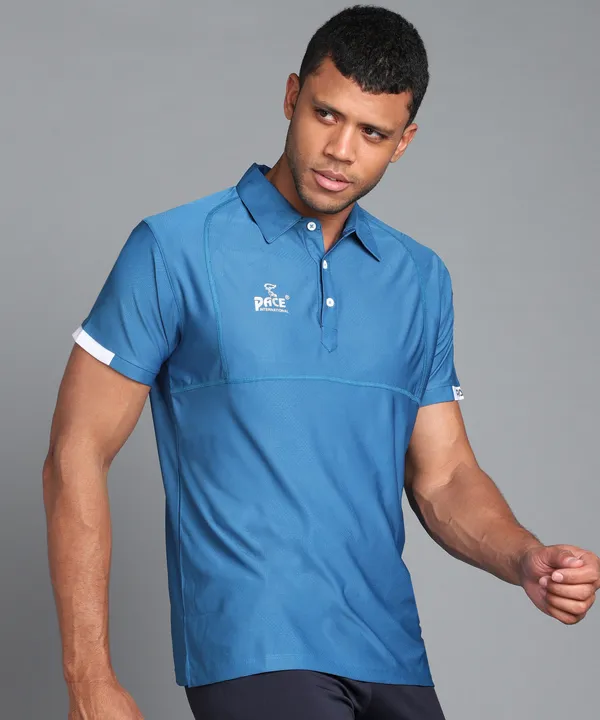 Airforce_Blue_&_White_Polo_T-Shirt_For_Men