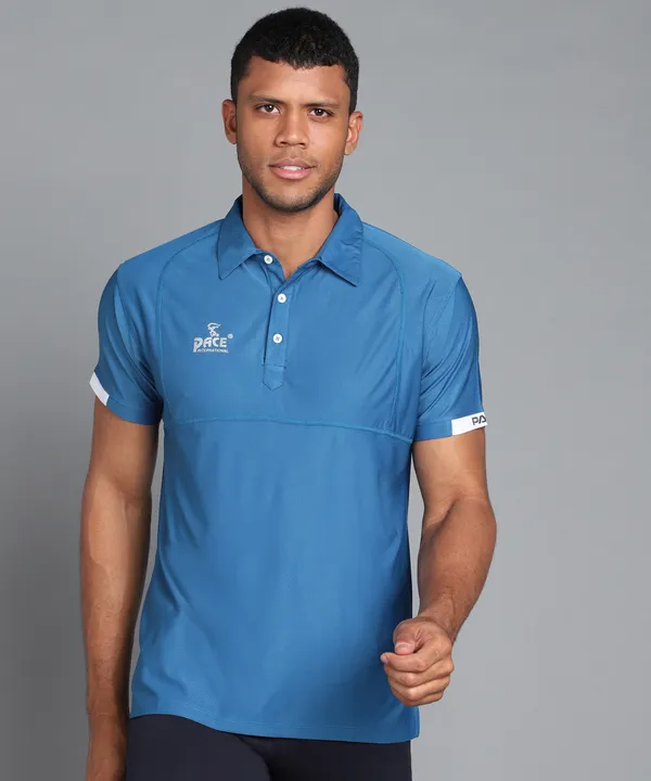 Airforce_Blue_&_White_Polo_T-Shirt_For_Men