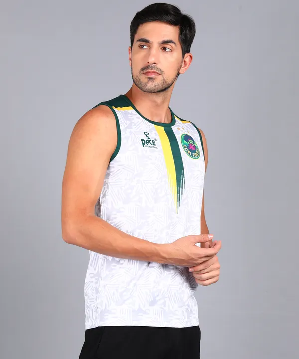 White_&_Green_&_Yellow_Sleeveless_T_Shirt_For_Men