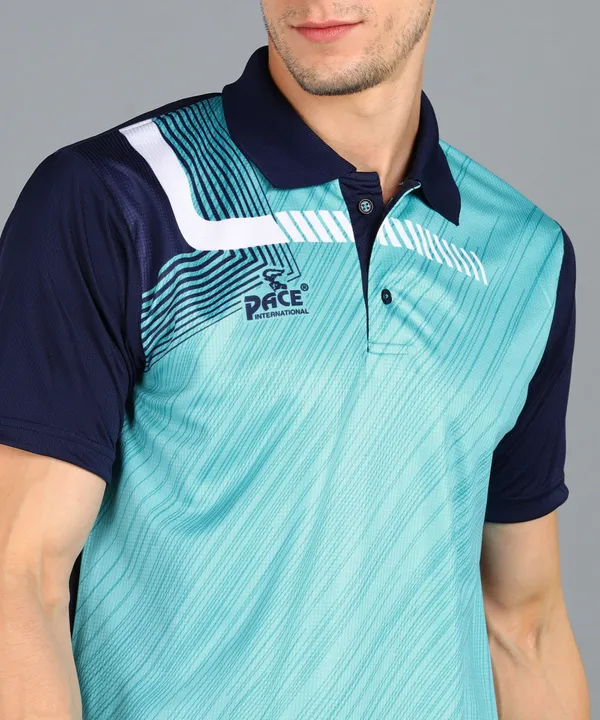 Navy_Blue_&_Firoji_Polo_T-Shirt_For_Men