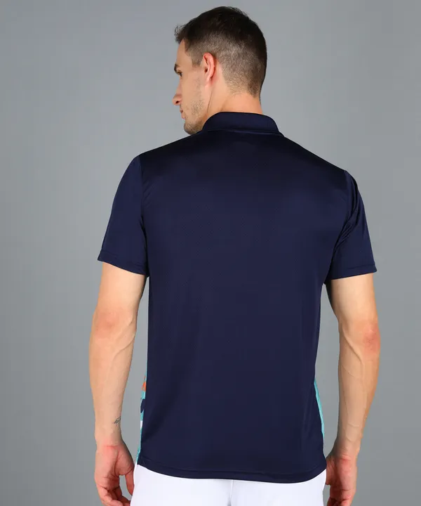 Navy_Blue_&_Firoji_Polo_T-Shirt_For_Men