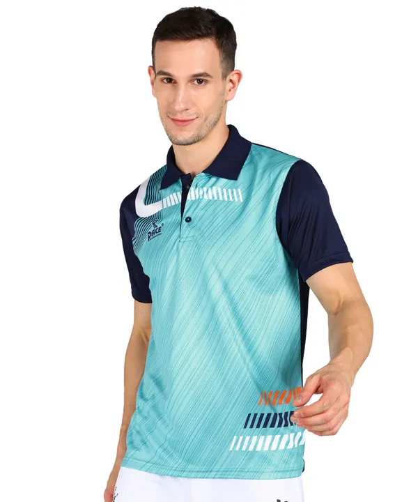 Navy_Blue_&_Firoji_Polo_T-Shirt_For_Men