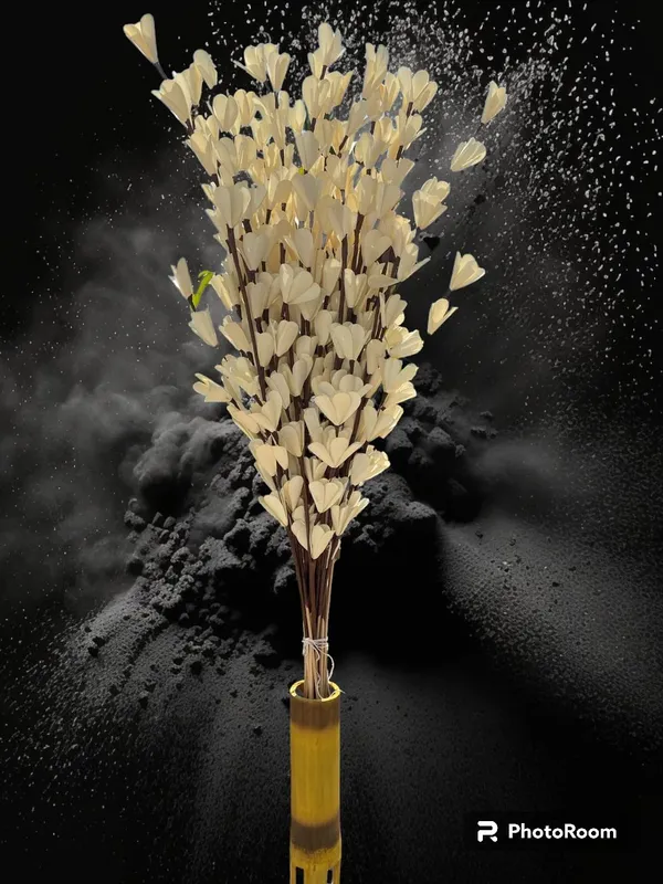 White_Dry_Ice_Apple_Plant_Leaf_Flower_(Handicrafts,Pack_of_10)