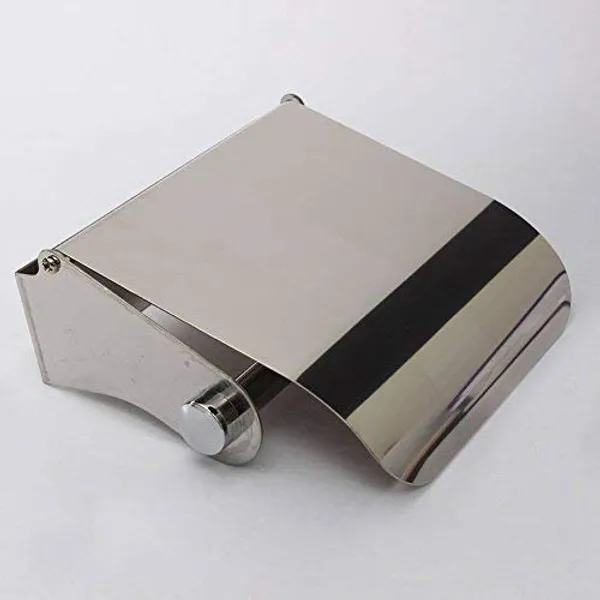 Silver_Candela_Toilet_Tissue_Paper_Roll_Holderdispenser_With_Lid_-_Stainless_Steel_Bathroom