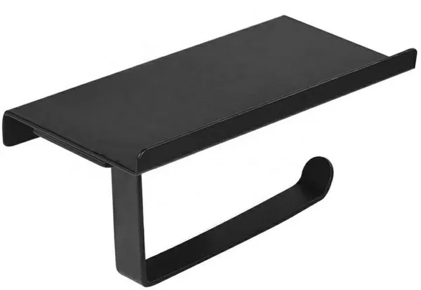 Black___Candela_Stainless_Steel_Rectangular_Toilet__Tissue_Paper_Roll_Holder_Iron_Toilet_Paper_Holder