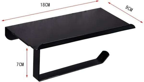 Black___Candela_Stainless_Steel_Rectangular_Toilet__Tissue_Paper_Roll_Holder_Iron_Toilet_Paper_Holder