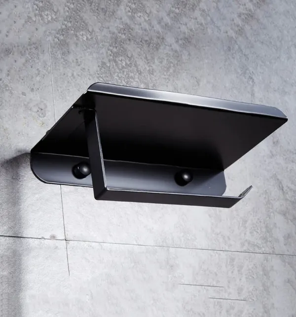 Black___Candela_Stainless_Steel_Rectangular_Toilet__Tissue_Paper_Roll_Holder_Iron_Toilet_Paper_Holder