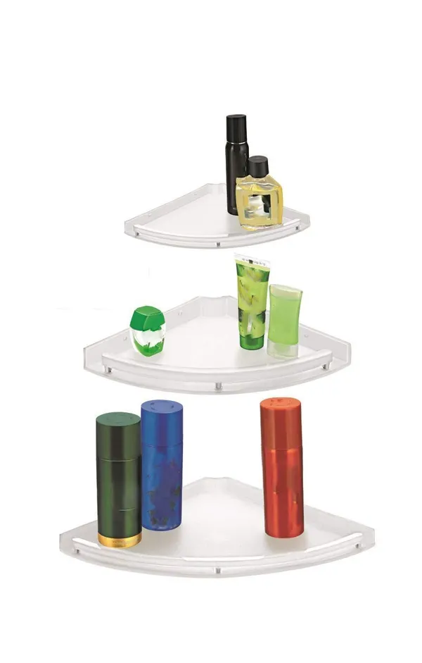 Pack_Of_3_White_Candela_Unbreakable_Crystal_Clear_Plastic_Bathroom_Corner_Shelves