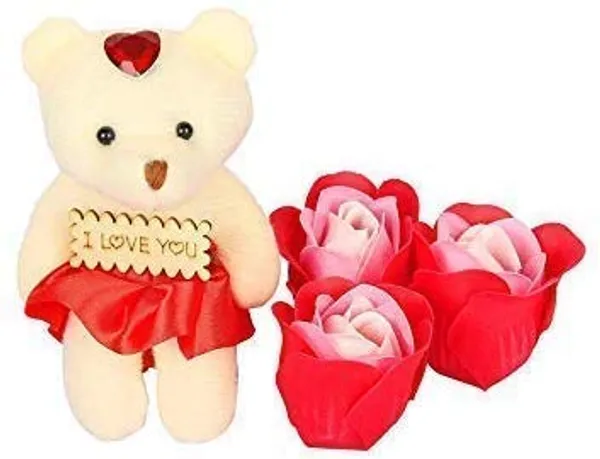 Multicolor___Candela__Artificial_Heart-Shaped_Box_And_Teddy_And_Roses_1_Small_Cute_Teddy_3_Fragrant_Rose_Bud_Petal_Soap_1_Heart_Shape_Tin_Box_1_Wooden_Heart_Tag_(Multi_Color)